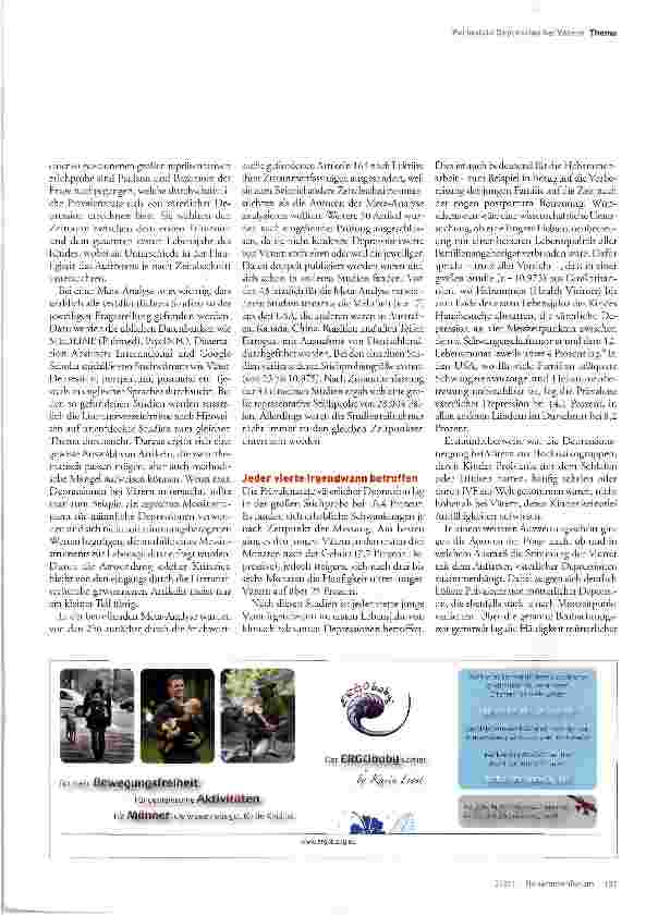 Vorschauseite 2: Thema Perinatale Depression bei VäternSchattendasein