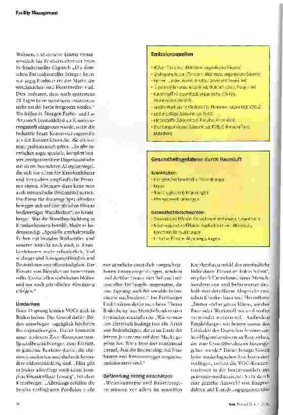 Vorschauseite 3: LUFTHYGSENE IN INNENRÄUMENUnsichtbare Gefahr