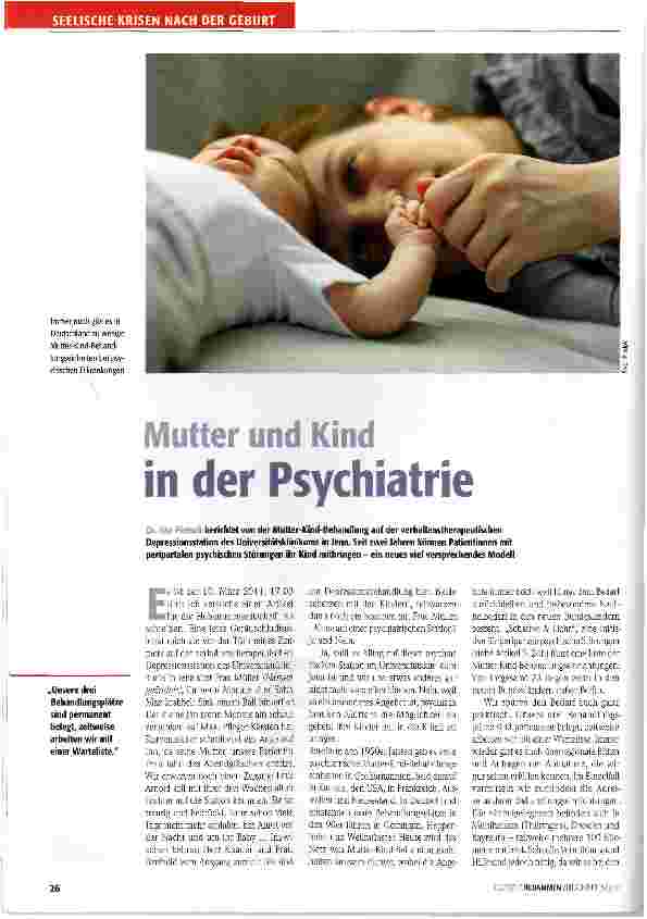 Vorschauseite 1: Mutter und Kind in der Psychiatrie