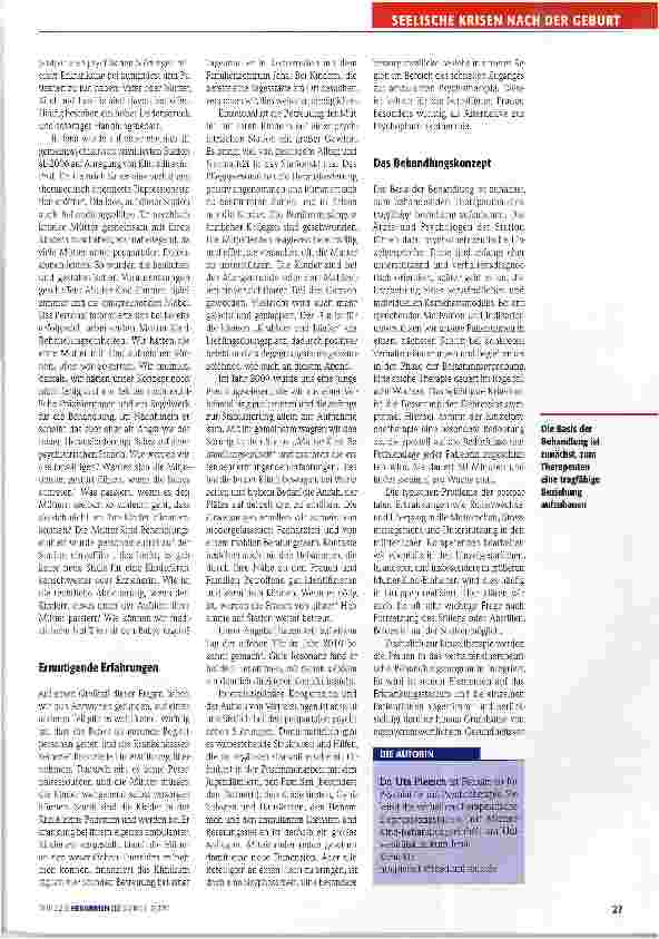Vorschauseite 2: Mutter und Kind in der Psychiatrie
