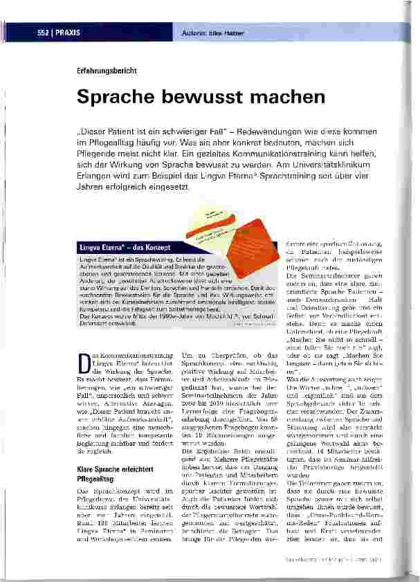 Vorschauseite 1: Sprache bewusst machen