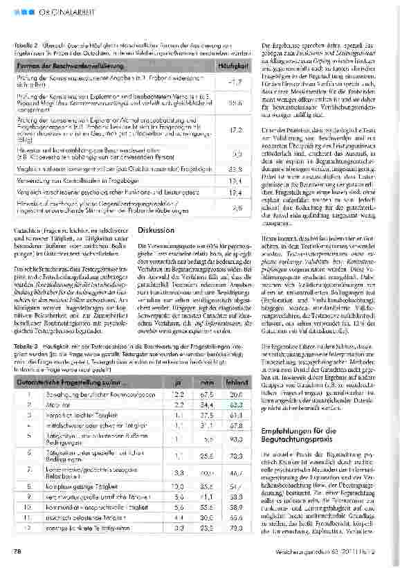 Vorschauseite 3: Integration psychologischer Testergebnisse in die Begutachtung psychischer Erkrankungen