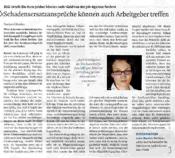 Vorschauseite 1: Schadensersatzansprüche können auch Arbeitgeber treffen