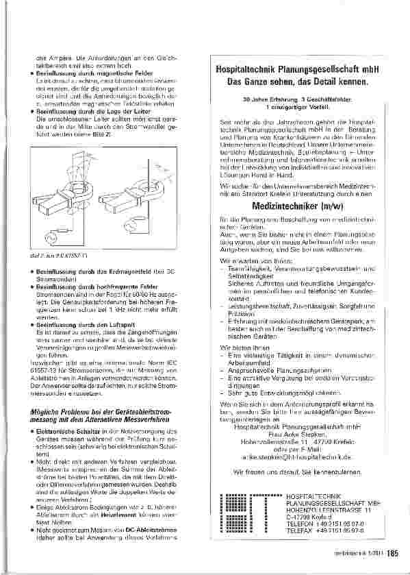 Vorschauseite 4: Die Norm IEC 62353 (VDE 0751) Erfahrungen in der praktischen Anwendung