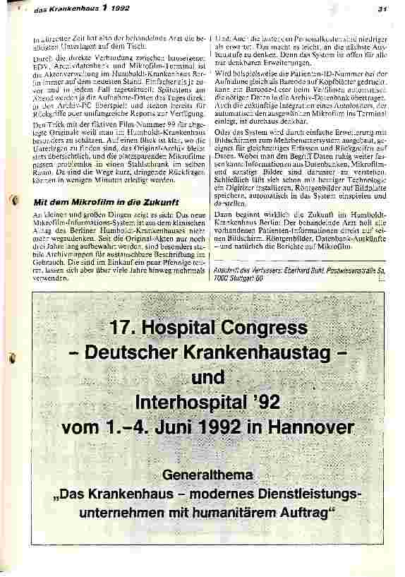 Vorschauseite 5: Mikrofilm-Organisation per Computer