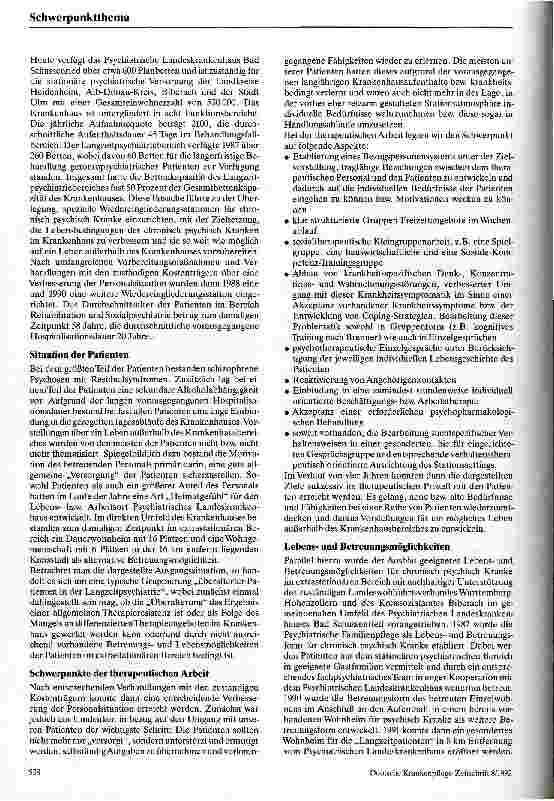 Vorschauseite 2: Überalterte Patienten in der Langzeitpsychiatrie