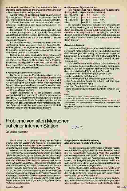 Vorschauseite 3: Leben im Pflegeheim - aus der Sicht der Bewohner