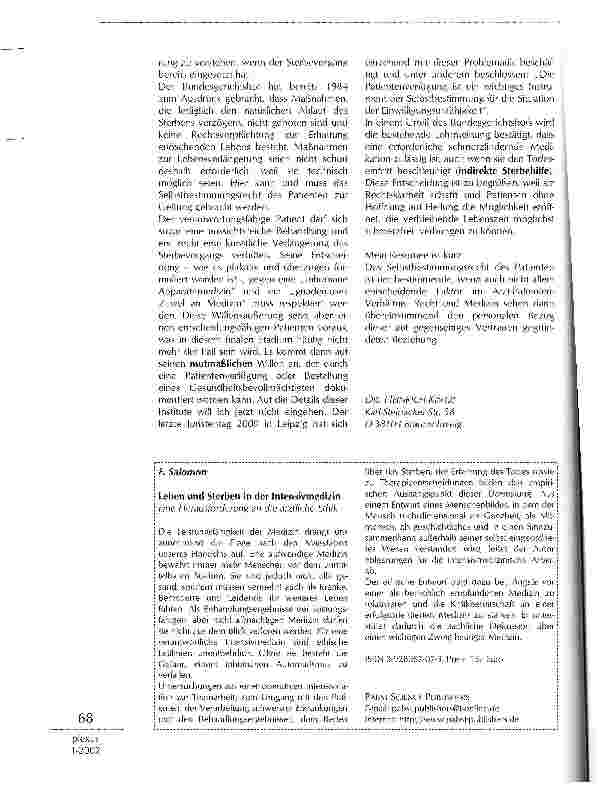 Vorschauseite 3: Das Recht auf Selbstbestimmung im Hinblick auf Aufklärung und Therapie