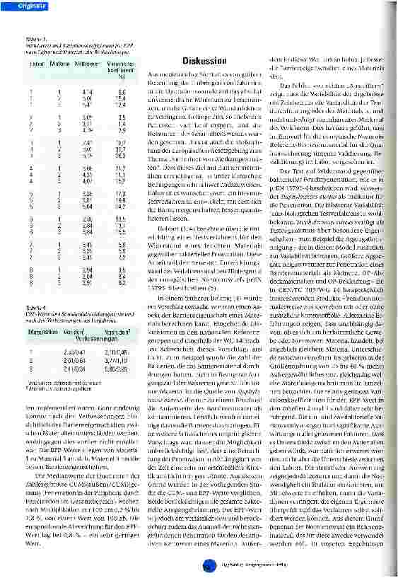 Vorschauseite 5: Ermittlung der Barriereeigenschaften gegenüber Bakterien Teil III