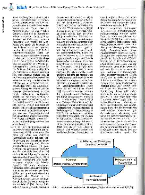 Vorschauseite 2: Sichern Patientenverfügungen ein Sterben können in Würde? Kritische Überlegungen aus beziehungsethischer Sicht