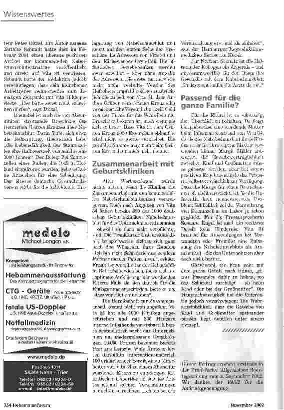 Vorschauseite 3: Ein Geschäft mit Liebe, Angst und HoffnungZulauf für Nabelschnurblutbanken