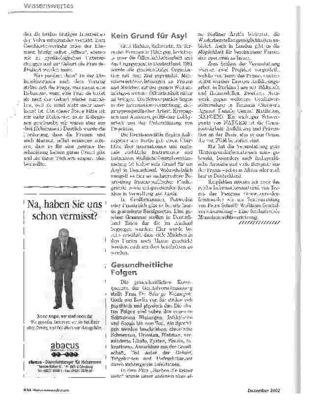 Vorschauseite 2: NARBEN DIE KEINER SIEHT WEIBLICHE GENITALVERSTUMMELUNG