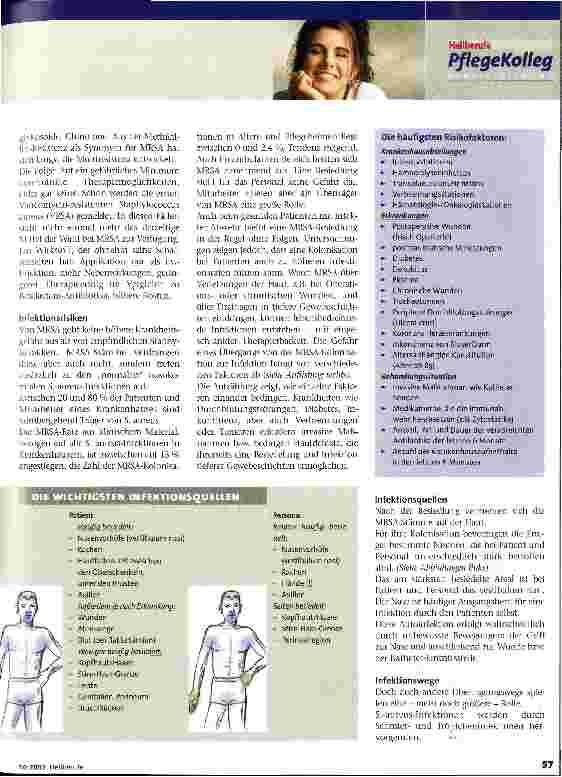 Vorschauseite 2: Resistenzen auf dem Vormarsch MRSA - Prävention und Therapie, Teil 1