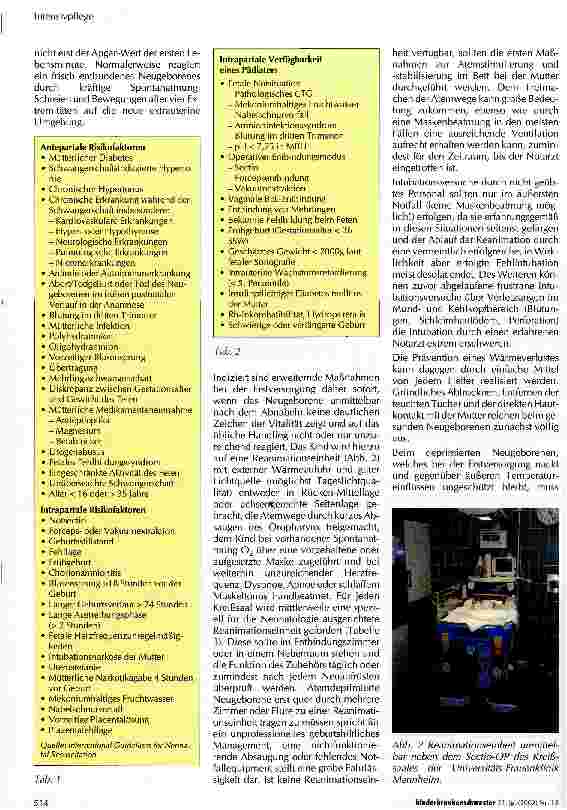 Vorschauseite 4: Manuelle Beatmung bei der Reanimation des Frühund Neugeborenen im Kreißsaal Teil 1