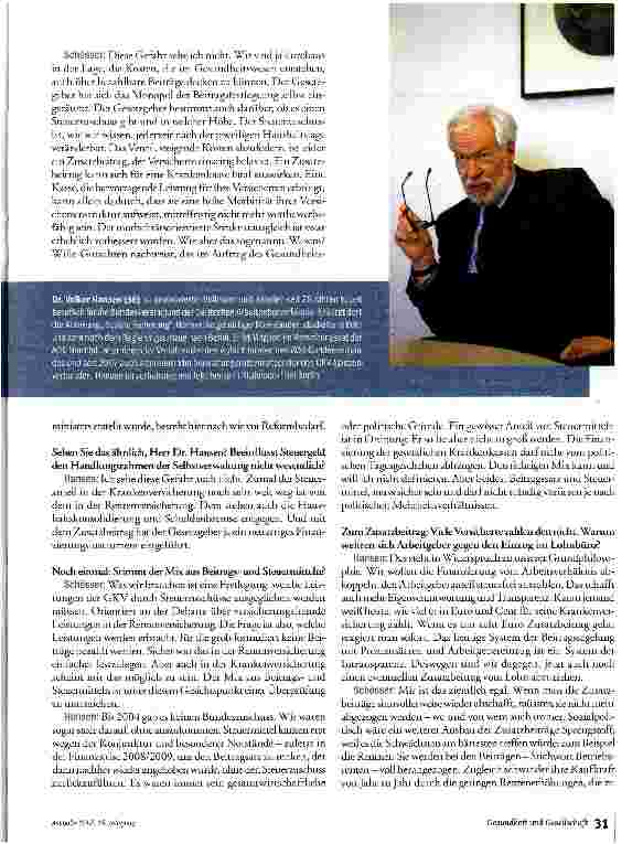 Vorschauseite 3: „Die AOK muss die Nase vorn haben