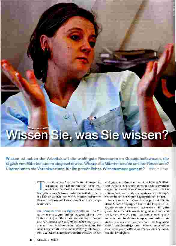 Vorschauseite 1: Wissen Sie, was Sie wissen?