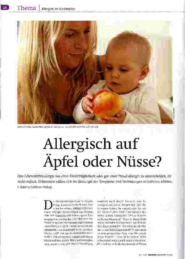Vorschauseite 1: Allergisch auf Äpfel oder Nüsse?