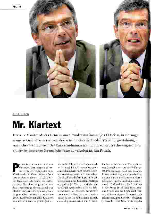 Vorschauseite 1: Mr. Klartext