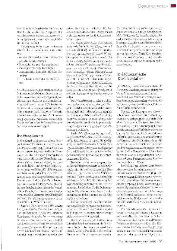 Vorschauseite 2: Wunddokumentation
