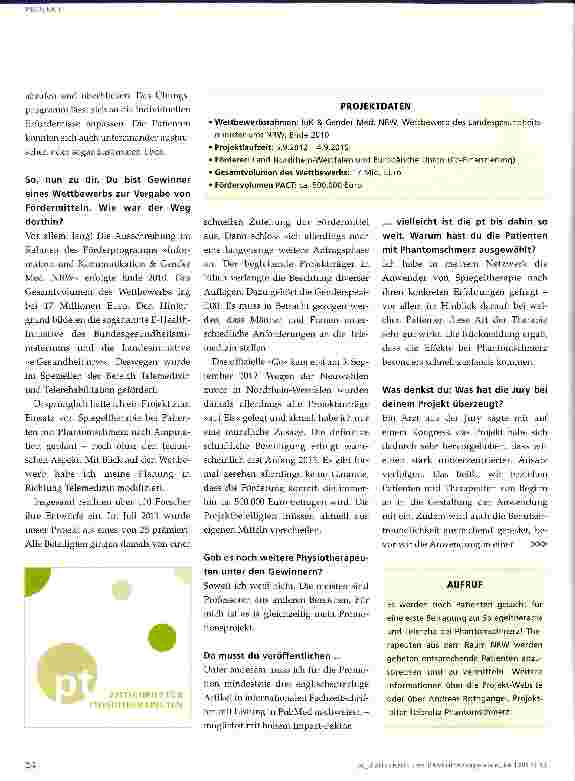 Vorschauseite 3: PAtient Centered Telerehabilitation - PACT