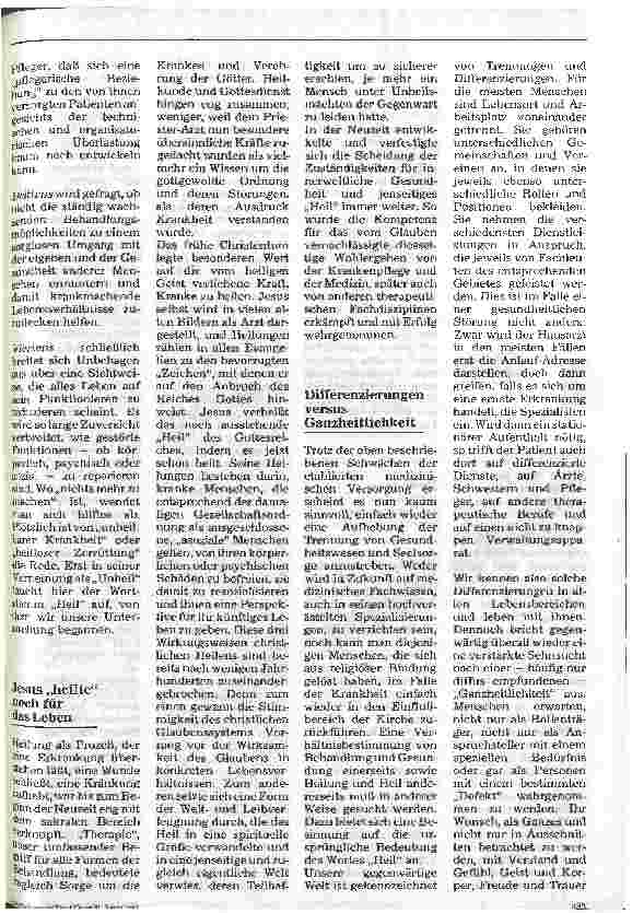 Vorschauseite 2: Heil und Heilung Symbole ärztlich-pflegerischer Kunst und religiöser Hoffnung