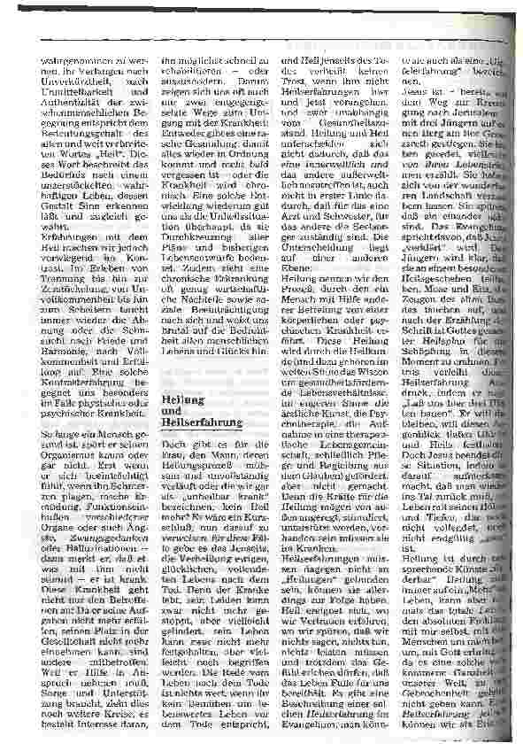 Vorschauseite 3: Heil und Heilung Symbole ärztlich-pflegerischer Kunst und religiöser Hoffnung