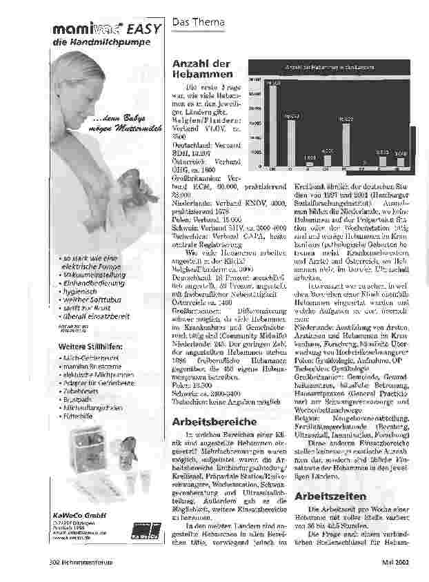 Vorschauseite 2: ÄHNLICHE PROBLEME,UNTERSCHIEDLICHER LOHNANGESTELLTE HEBAMMEN IN EUROPA