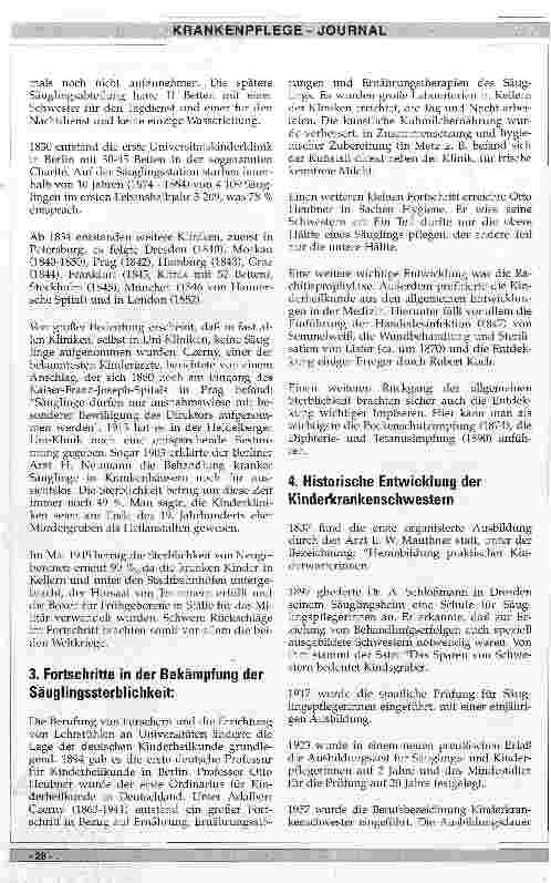 Vorschauseite 3: Historische Entwicklung der Kinderklinik