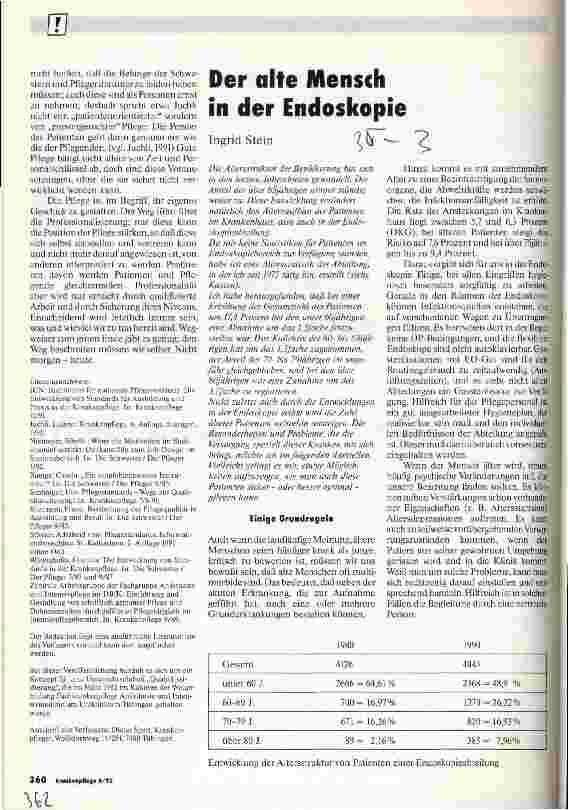 Vorschauseite 1: Der alte Mensch in der Endoskopie