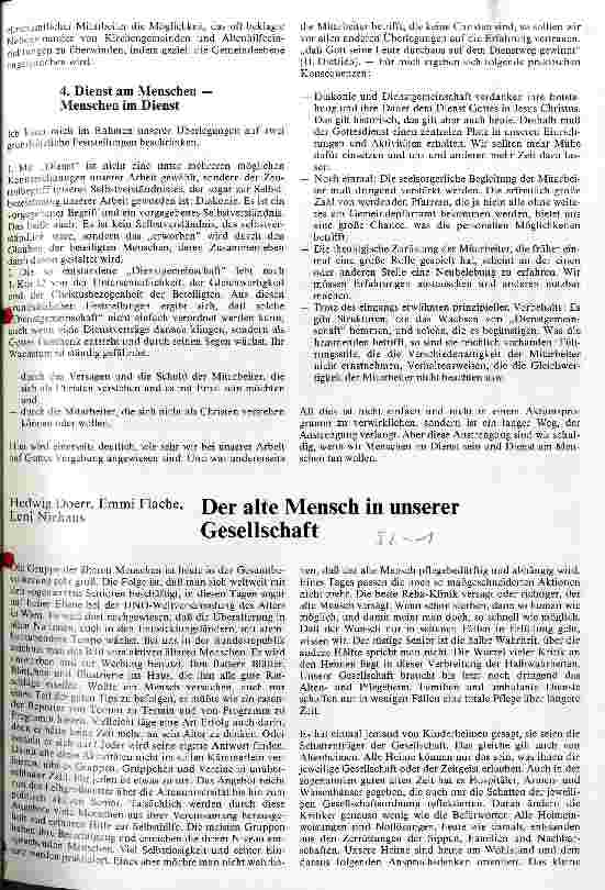 Vorschauseite 1: Der alte Mensch in unserer Gesellschaft