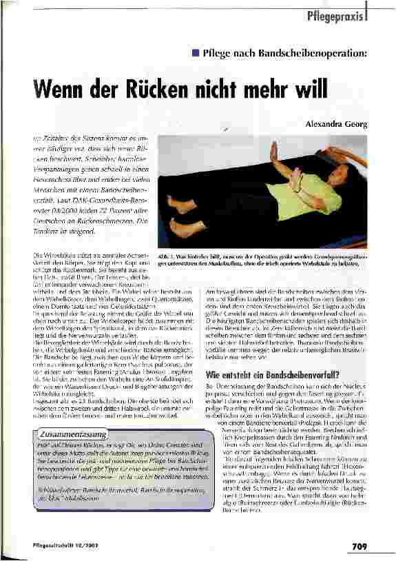Vorschauseite 1: Wenn der Rücken nicht mehr will