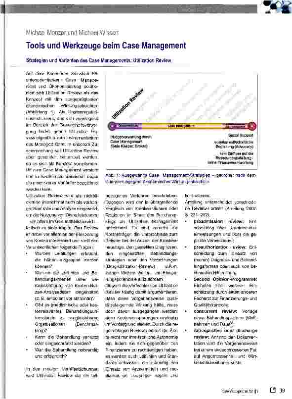 Vorschauseite 1: Tools und Werkzeuge beim Case Management