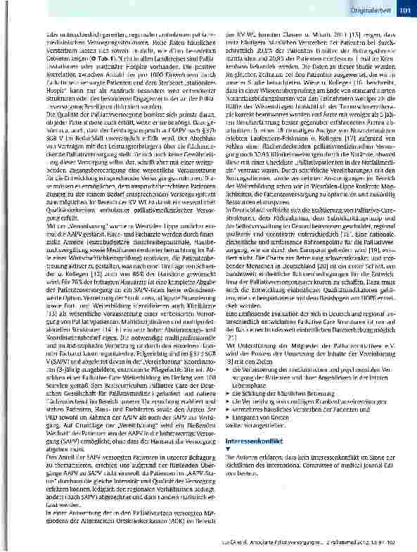 Vorschauseite 5: Ambulante Palliatiwersorgung in Westfalen-Lippe Strukturierte Bestandsaufnahme 12 Monate nach Inkrafttreten der „Vereinbarung zur Umsetzung der ambulanten palliativmedizinischen V…
