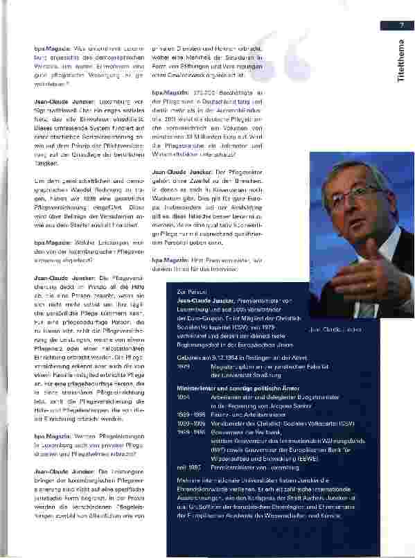 Vorschauseite 2: Der Pflegesektor gehört zu den Branchen, in denen es auch in Krisenzeiten noch Wachstum gibt