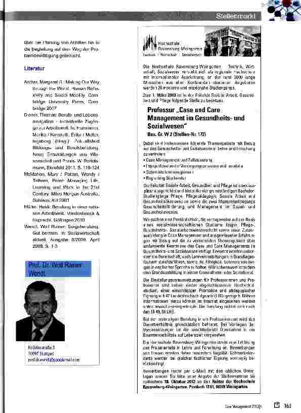 Vorschauseite 3: Von Fachberatung unterschieden -Sorgeberatung im Case Management