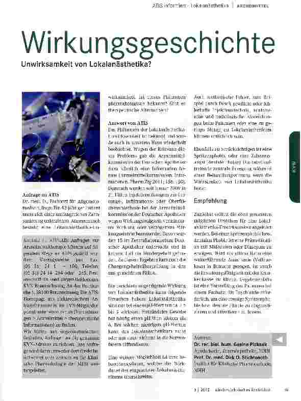 Vorschauseite 1: Wirkungsgeschichte