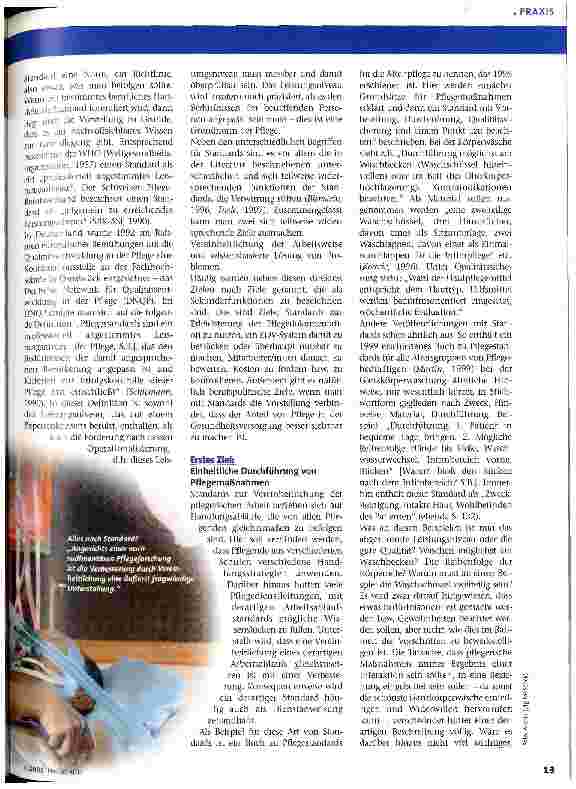 Vorschauseite 2: Sinn und Unsinn von Pflegestandards