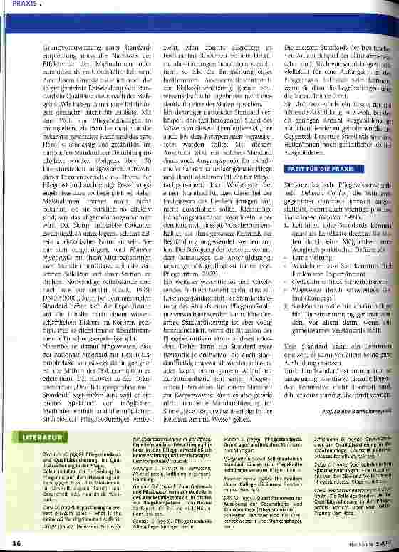 Vorschauseite 5: Sinn und Unsinn von Pflegestandards
