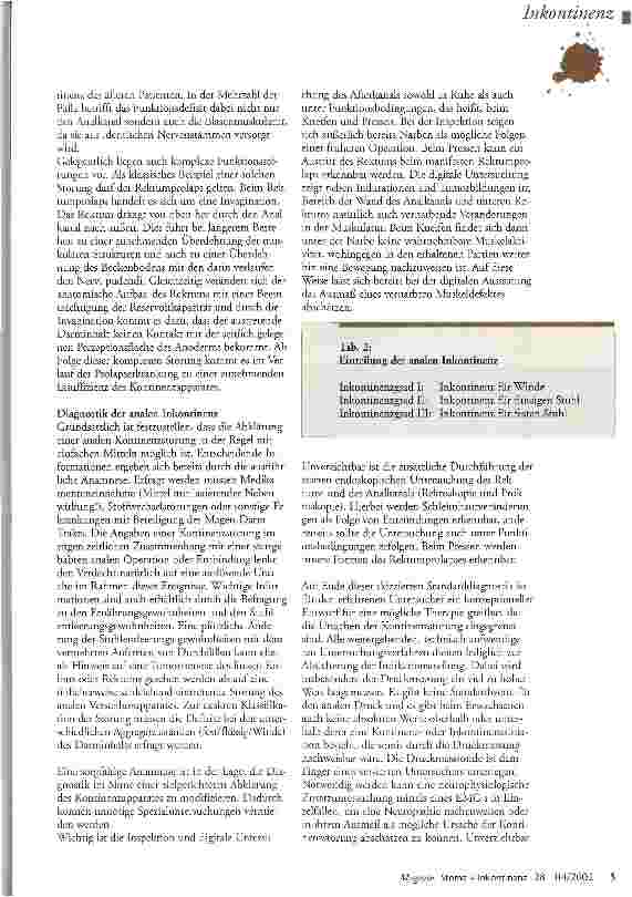 Vorschauseite 3: Stuhlinkontinenz
