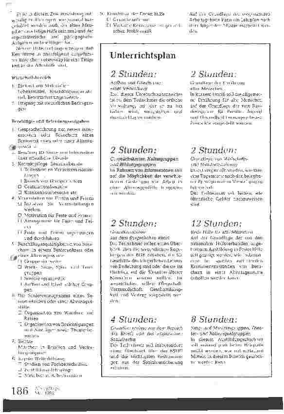 Vorschauseite 2: Ausbildungsseminar für Leiter von Altentagesstätten