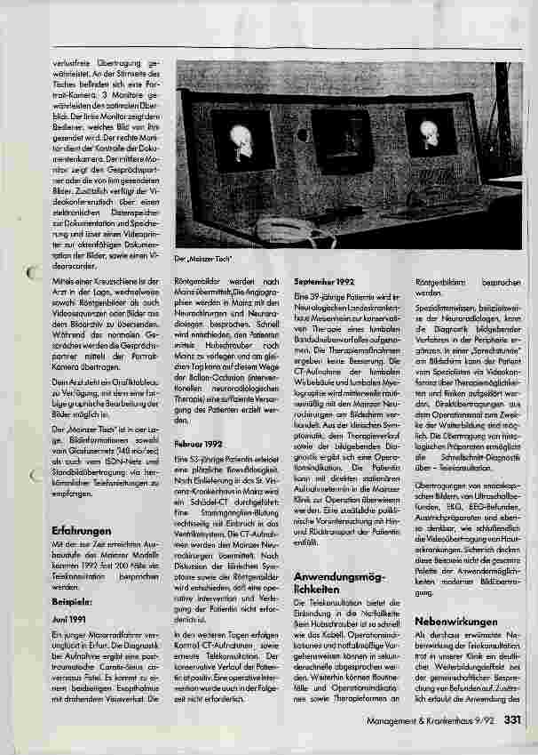 Vorschauseite 2: Telekonsultation - Neue Wege in der medizinischen Kommunikation