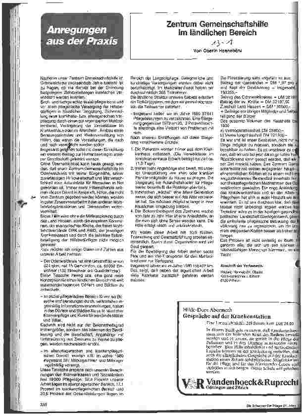Vorschauseite 1: Zentrum Gemeinschaftshilfe im ländlichen Bereich