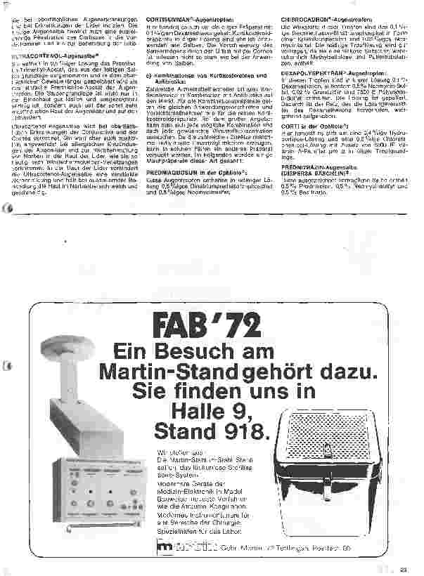Vorschauseite 3: Kleine Arzneimittelkunde 53. Folge: Arzneimittel zur lokalen Anwendung in der Augenheilkunde