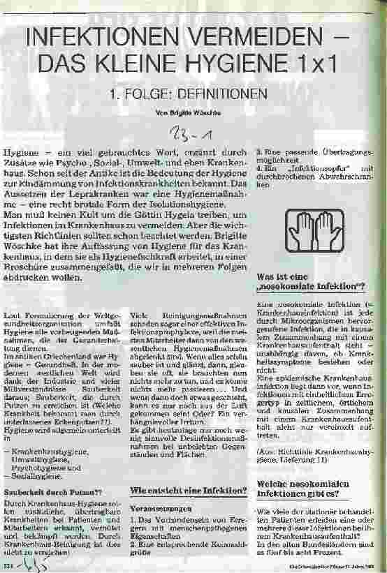 Vorschauseite 1: Infektionen vermeiden - das kleine Hygiene 1x1 1. Folge: Definitionen