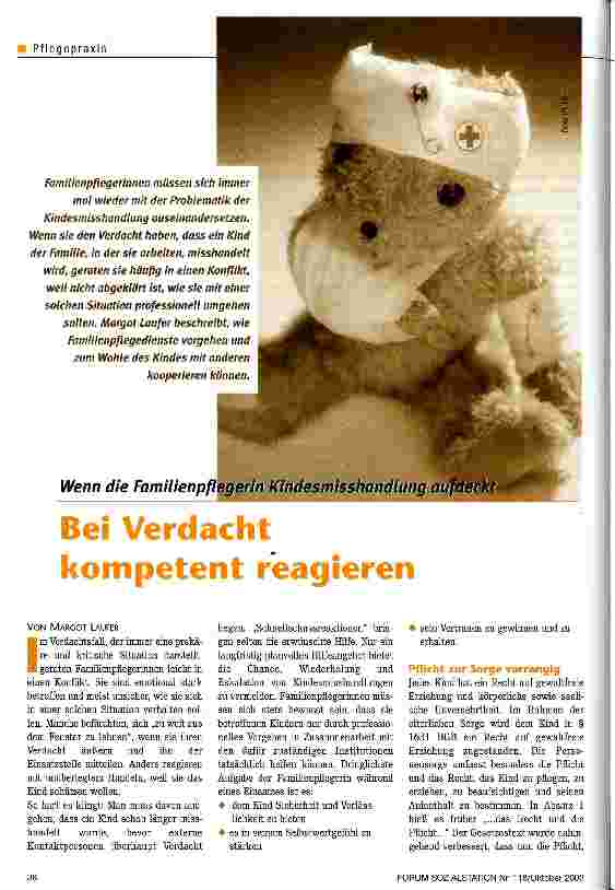 Vorschauseite 1: Bei Verdacht kompetent reagieren