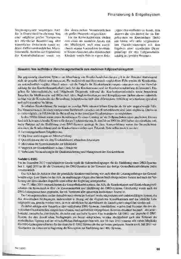 Vorschauseite 2: G-DRG goes Slovakia