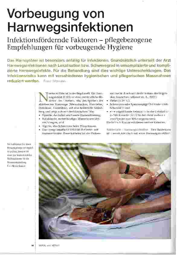 Vorschauseite 1: Vorbeugung von Harnwegsinfektionen