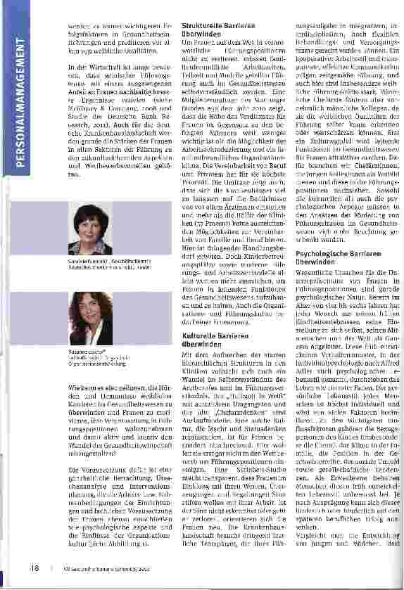 Vorschauseite 2: Wir brauchen Frauen in der Führung
