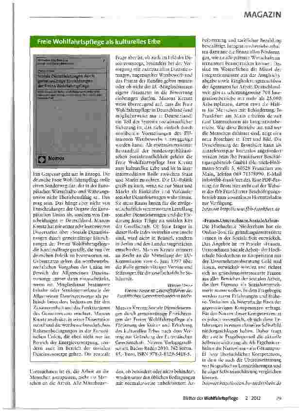Vorschauseite 4: Fachinformationen des Paritätischen Wohlfahrtsverbandes