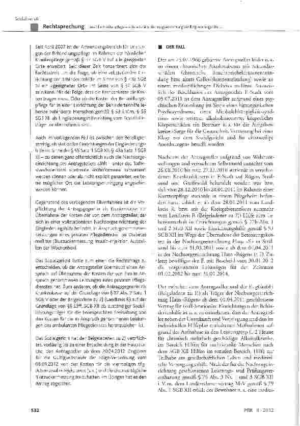 Vorschauseite 2: Häusliche Krankenpflege - vollstationäre Nachsorgeeinrichtung der Eingliederungshilfe (hier: Blutzuckermessungen, Insulin-Injektionen, Herrichten der Medikamentengabe)